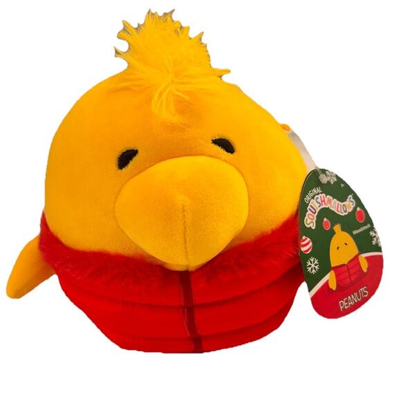 Squishmallows Other - NEW Squishmallows 7" Peanuts Gang Woodstock Christmas Holiday